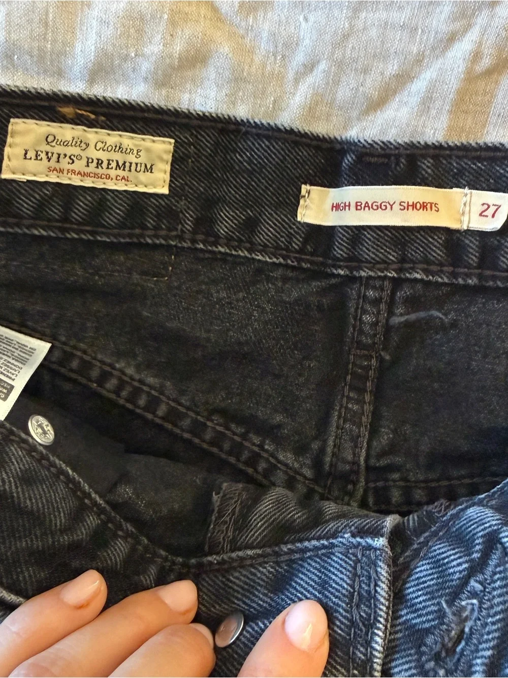 Levi High Baggy Short